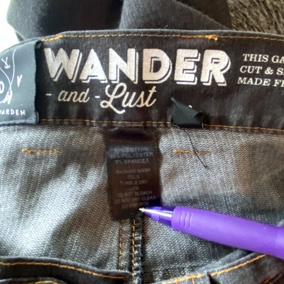 Dolly Varden Dark Wash Jeans Grunge - Picture 4 of 6